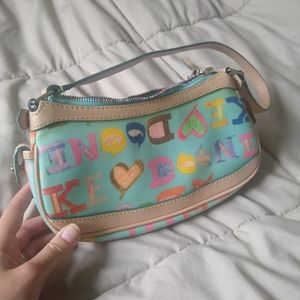 Dooney and Bourke girl's shoulder purse aqua
